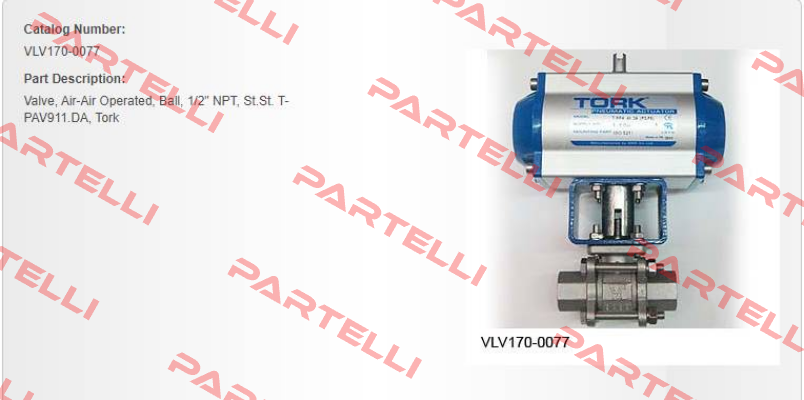 VLV170-0077 Tork