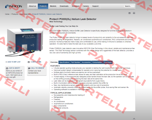 520-003  / type P3000XL Inficon