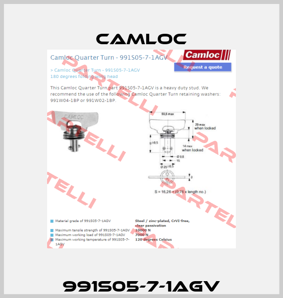 991S05-7-1AGV Camloc