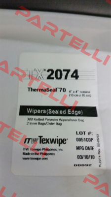 TX2074 (pack 6000 pcs)  Texwipe