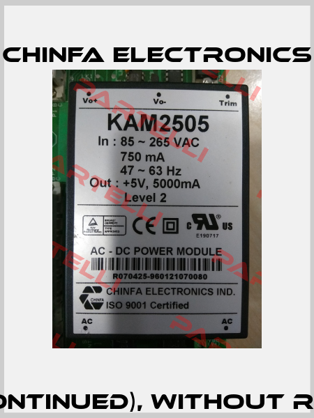 KAM 2505 obsolete (discontinued), without replacment / alternative  Chinfa Electronics
