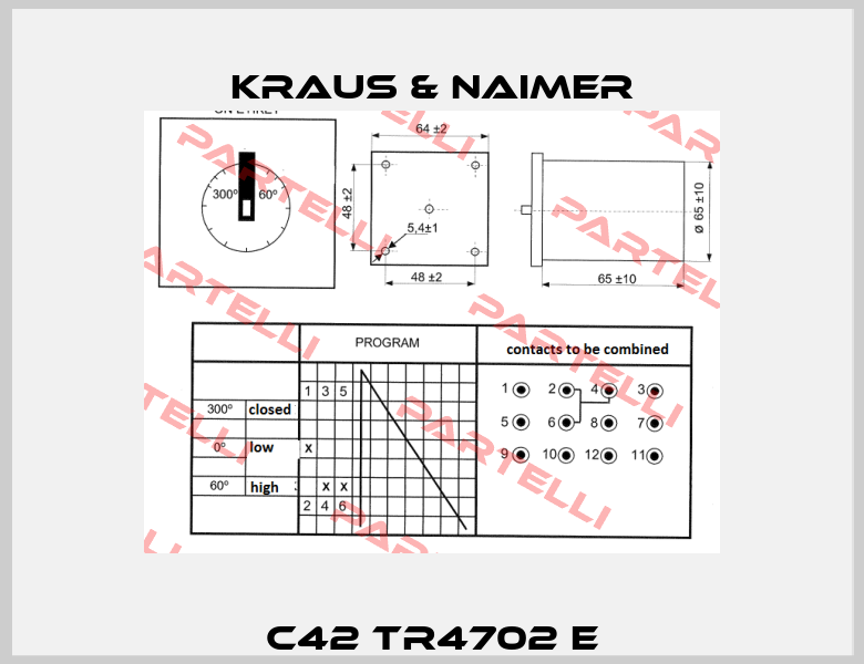  C42 TR4702 E  Kraus & Naimer