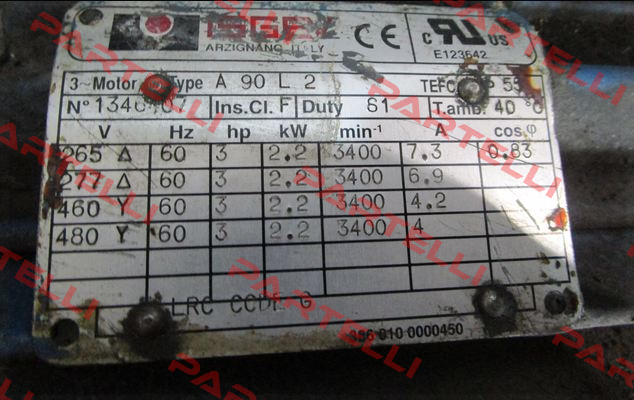 A90L2 (OEM for Lowara)  Isgev
