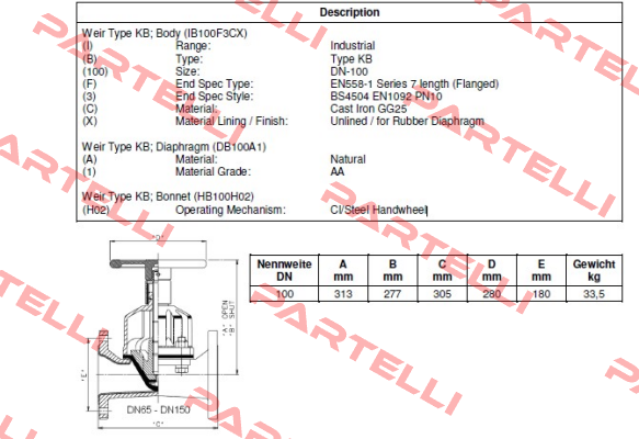 IB100F3CXA1H02 Saunders