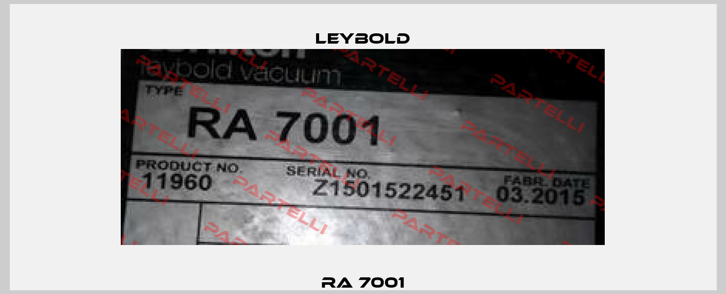 RA 7001 Leybold