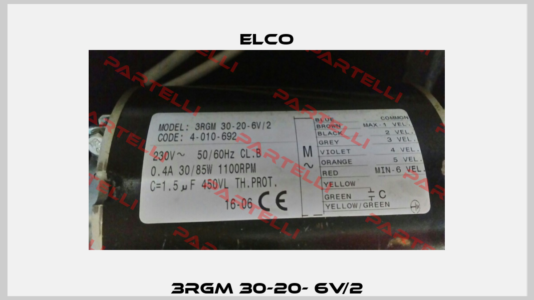 3RGM 30-20- 6V/2 Elco