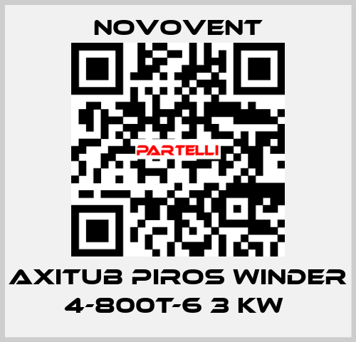AXITUB PIROS WINDER 4-800T-6 3 KW  Novovent