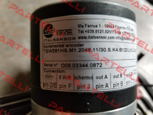 TSW581HS.M1.2048.11/30.S.K4.B120.L10.LD2-5 Italsensor / Tekel