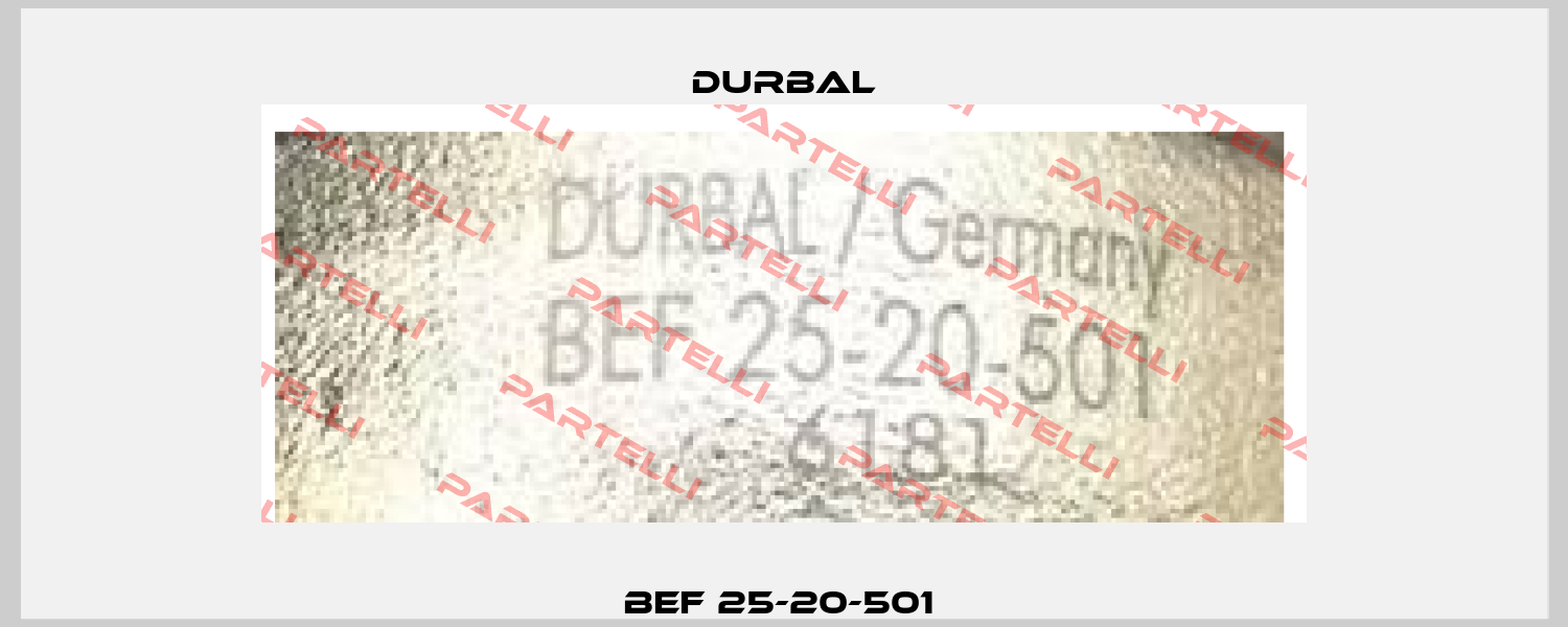 BEF 25-20-501  Durbal