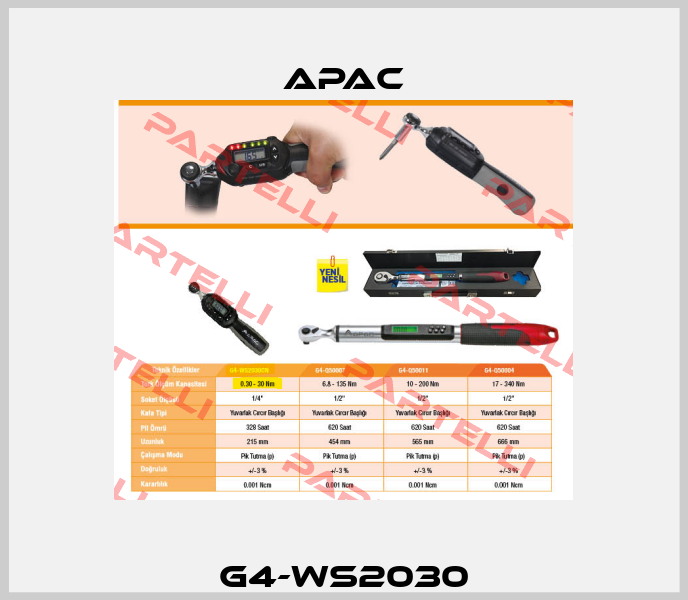 G4-WS2030 Apac