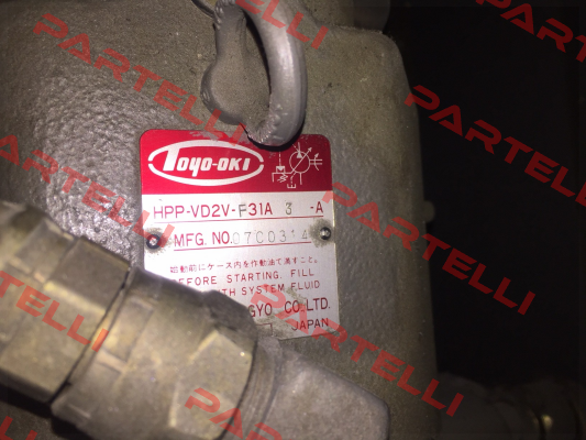HPP-VS2V-F31A 3-A  JTEKT FLUID POWER SYSTEMS CORPORATION (ex. Toyooki)