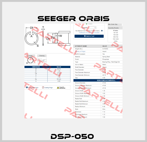 DSP-050  Seeger Orbis