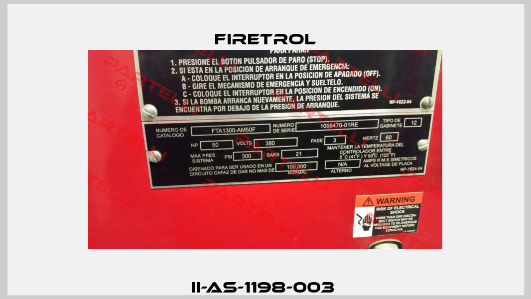  II-AS-1198-003   Firetrol