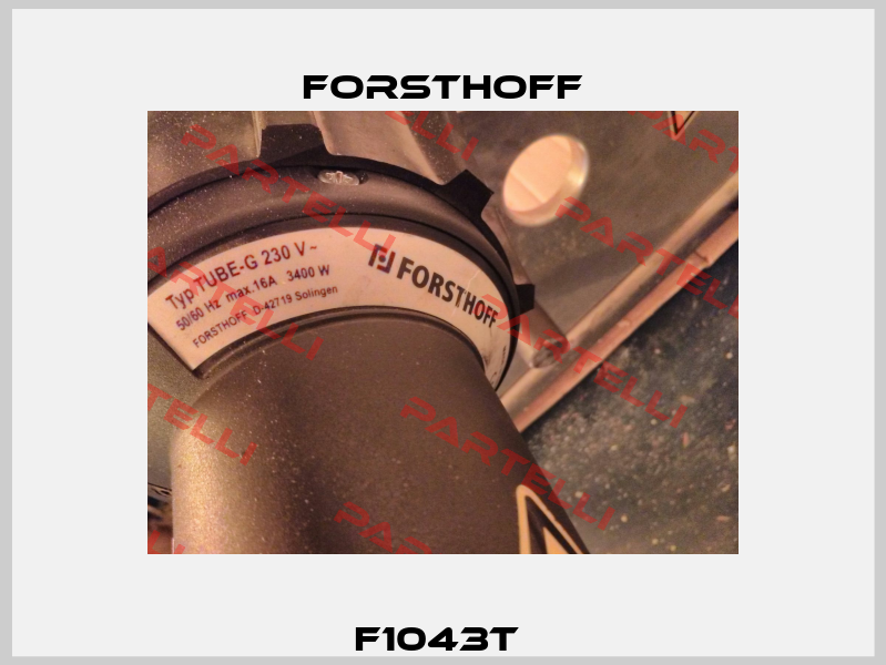 F1043T  Forsthoff