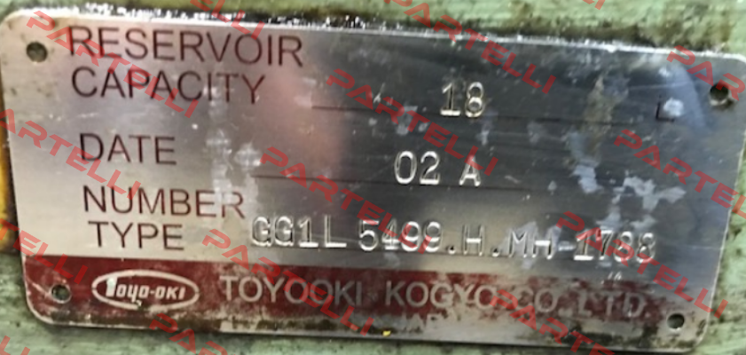 GG1L5499.H.MH-1788 OEM   JTEKT FLUID POWER SYSTEMS CORPORATION (ex. Toyooki)