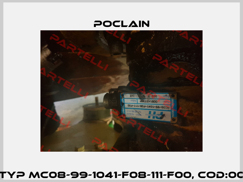 Seal for typ MC08-99-1041-F08-111-F00, Cod:008143738P  Poclain