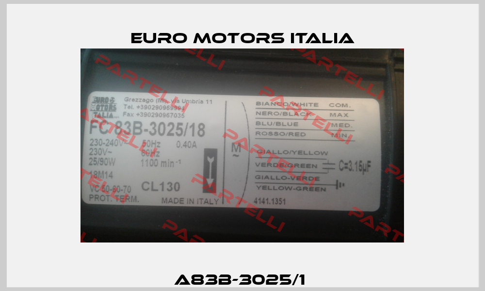 A83B-3025/1  Euro Motors Italia