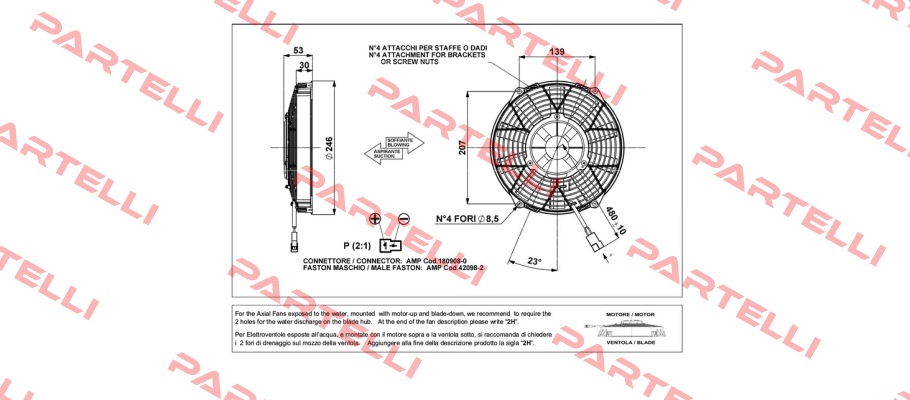 Comex 24V ziehend Ø 246  SPAL