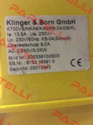 Art.Nr.: 0003.0221 Klinger Born