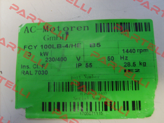 FCY 100 LB 4/HE  AC Motoren