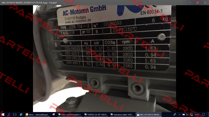 Type: FCPA 71A-2  AC Motoren