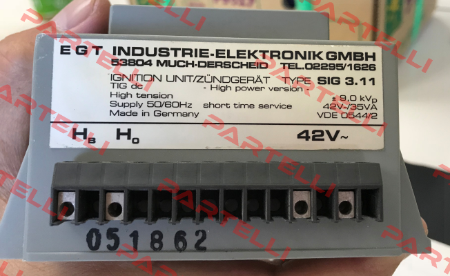 SIG 3.11 EGT Industrie elektronik