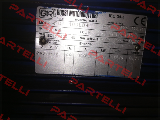 3FO-100LB4 obsolete,replaced by HBZ 100LB 4 240.415-50 B5  Rossi