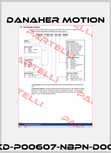 AKD-P00607-NBPN-D000  Danaher Motion