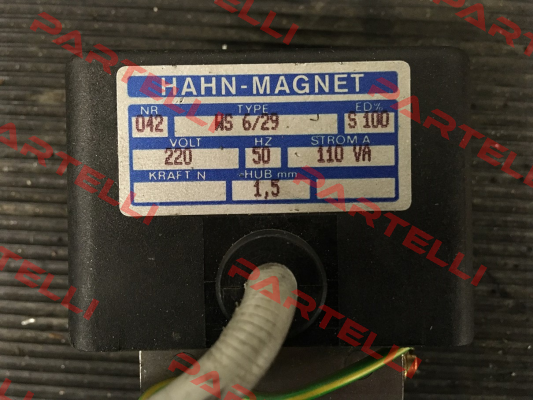 WS 6/29 - obsolete, replaced by OAC006209 HAHN-MAGNET (Kendrion)
