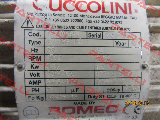 bearings for CM143 P4 Cuccolini