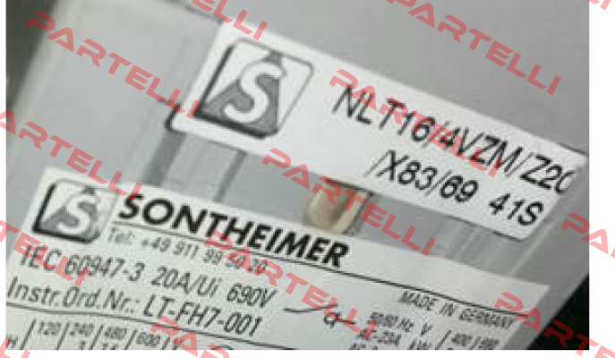 NLT16/4VZM/Z20 /X83/69 Sontheimer