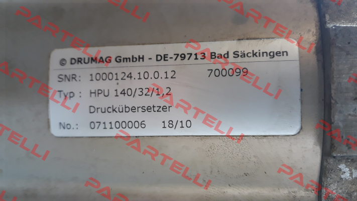 HPU 140/32/1,2 Specken Drumag