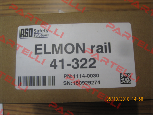 P/N: 1114-0030 Type: ELMON rail 41-322 ASO SAFETY