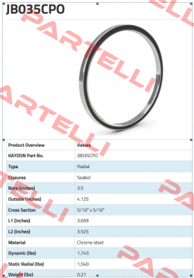 JB 035 CPO Kaydon