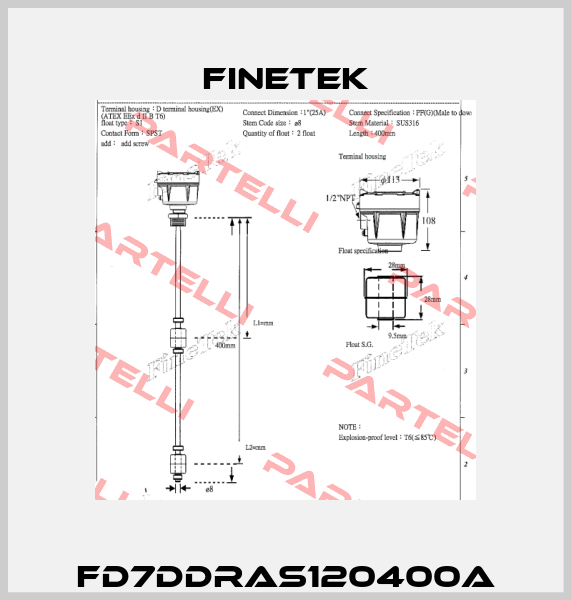FD7DDRAS120400A Finetek