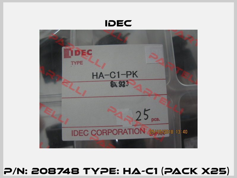 P/N: 208748 Type: HA-C1 (pack x25)  Idec