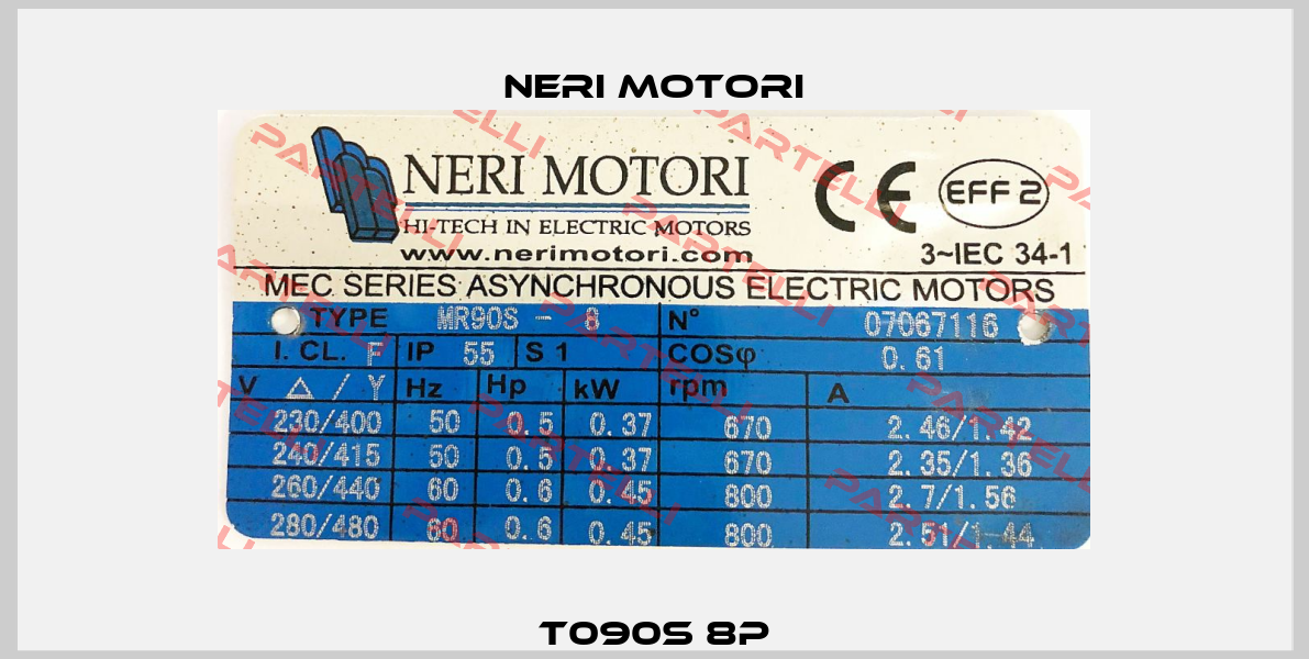 T090S 8P Neri Motori
