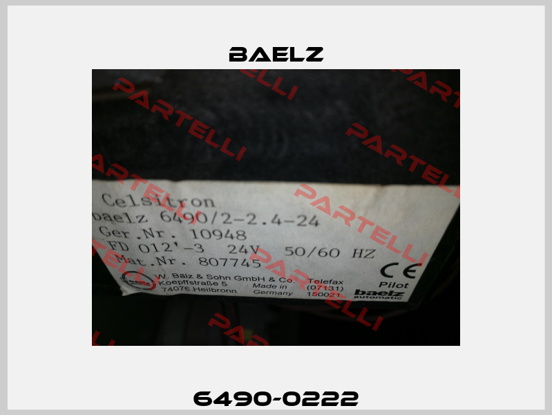 6490-0222 Baelz