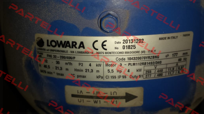FHE 32-200/406/P Lowara