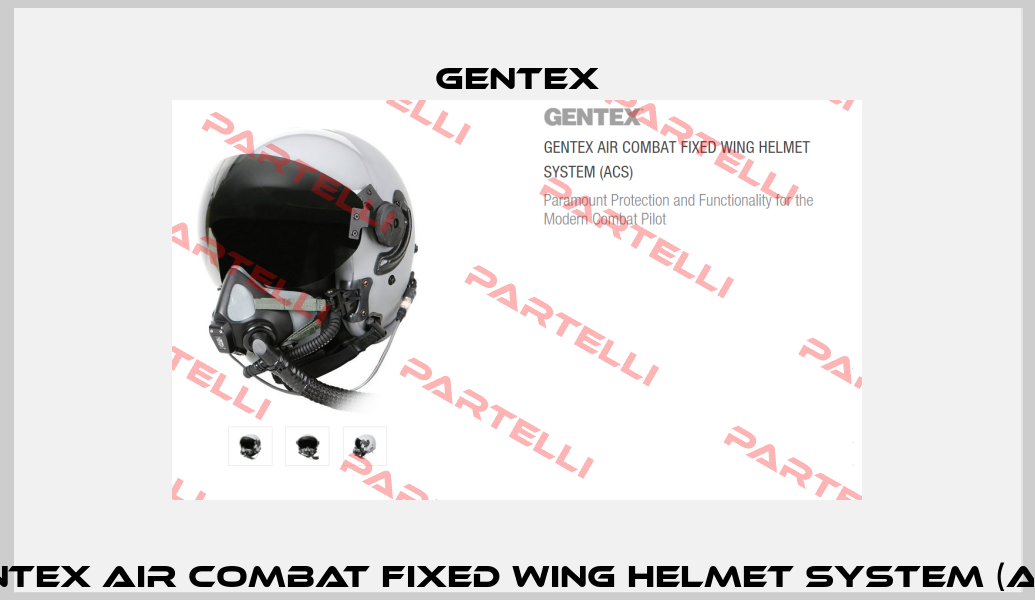 GENTEX AIR COMBAT FIXED WING HELMET SYSTEM (ACS) Gentex
