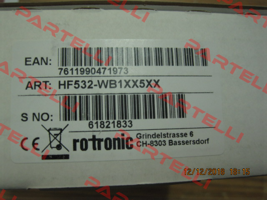 HF532- WB1XX5XX Rotronic