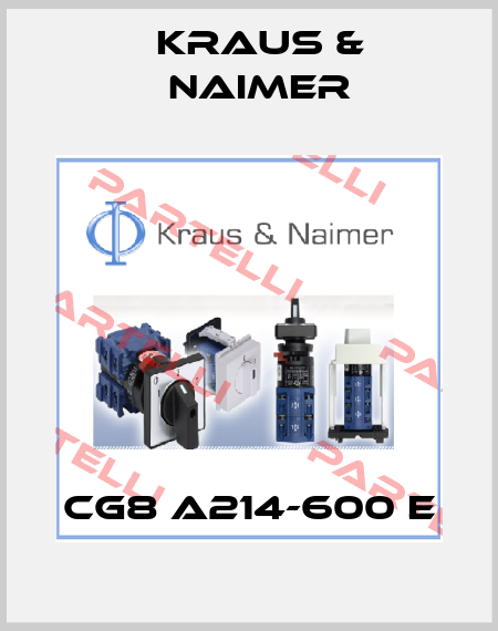 CG8 A214-600 E Kraus & Naimer