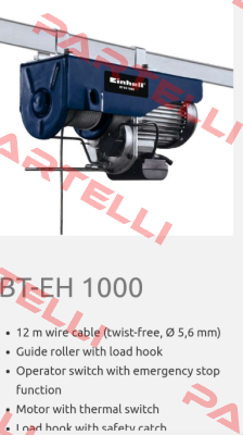 BT-EH 1000 obsolete, replaced by   TC-EH 1000 Einhell