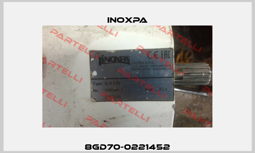 8GD70-0221452 Inoxpa