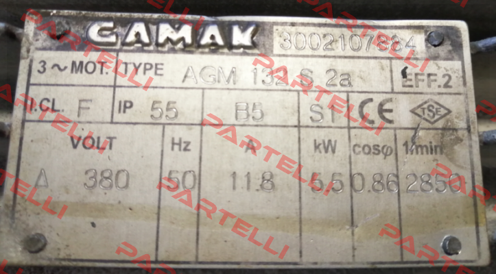 AGM 132 S2a  OBSOLETE, REPLACEMENT AG2M2E-132S/2a!!! Gamak