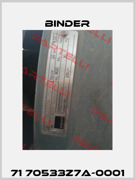 71 70533Z7A-0001 Binder