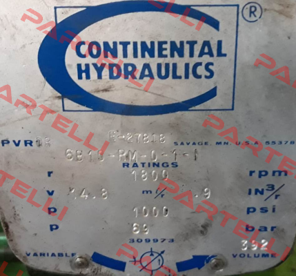 PVR1R 6B10-RM-0-1-1 Continental Hydraulics