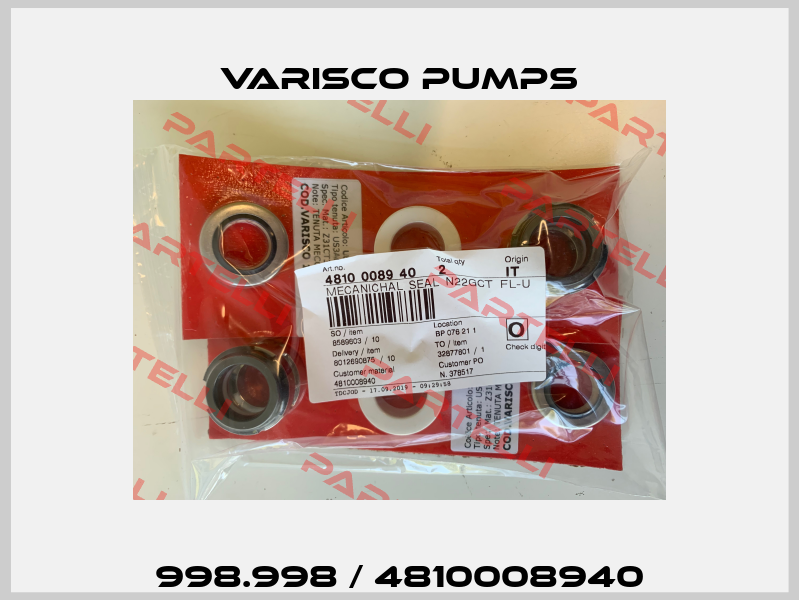 998.998 / 4810008940 Varisco pumps