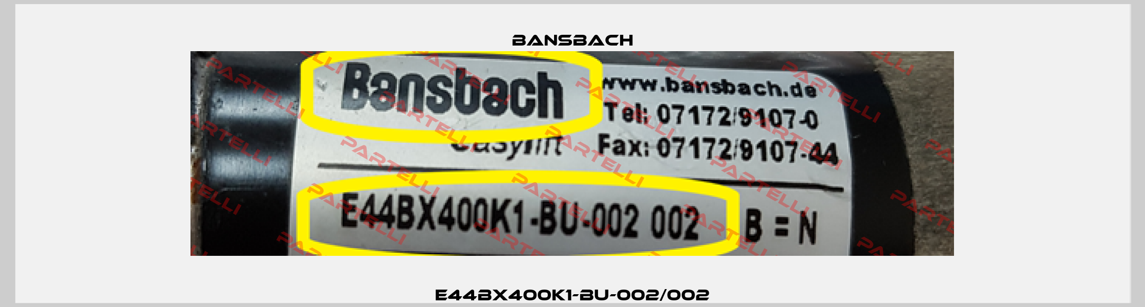 E44BX400K1-BU-002/002 Bansbach