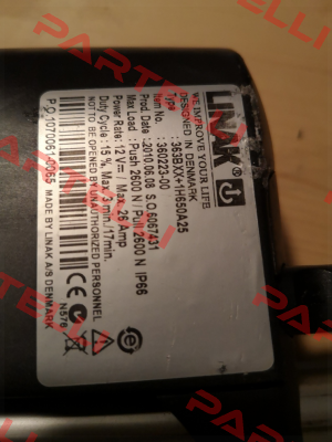 Spare part for 363BXX+1H650A25 Linak